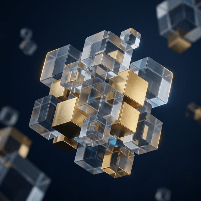 Abstract Glass Cubes